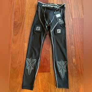 NWT EALER Boys hockey compression pants
